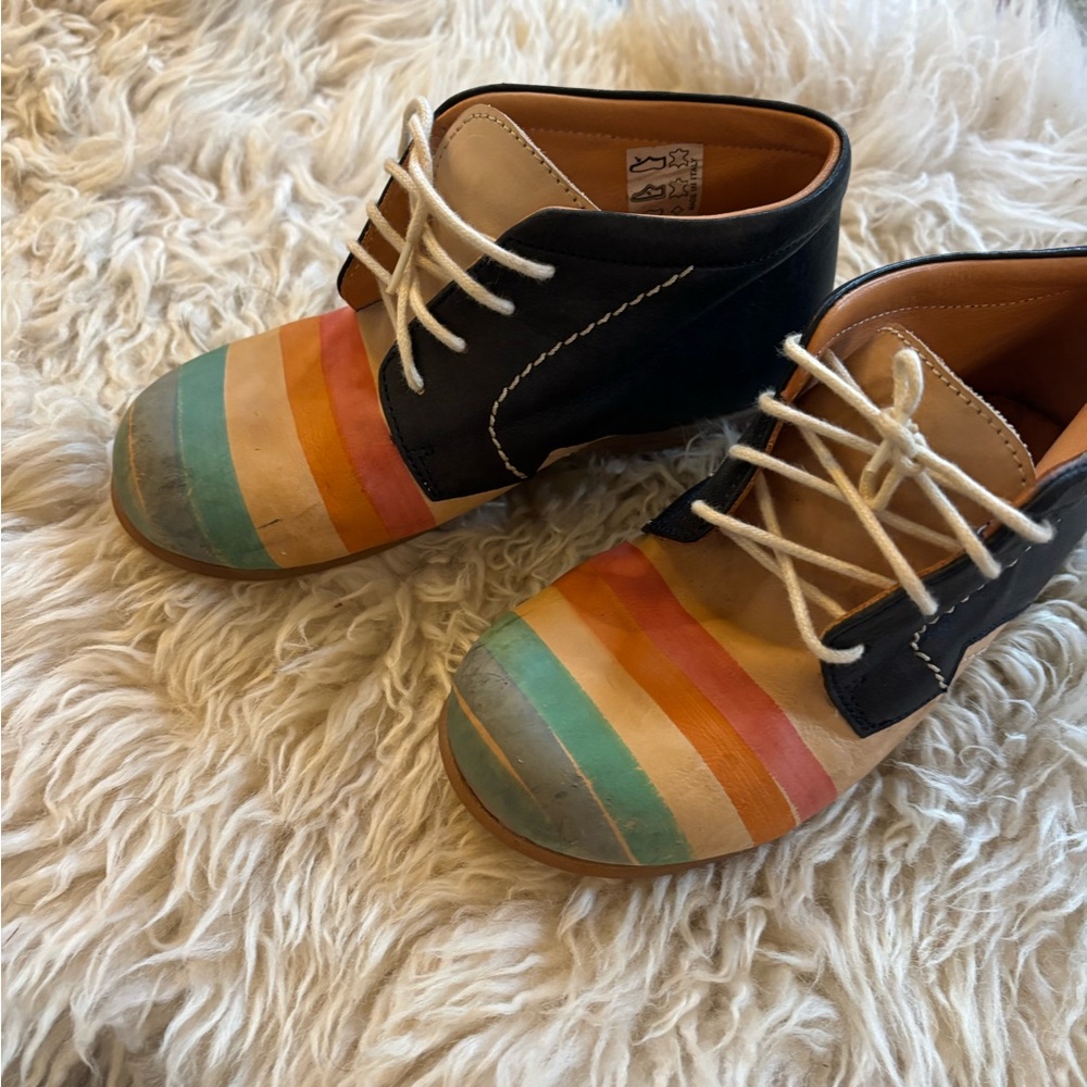Rainbow Mingus Leather boots by Nathalie  Verlinden - made in Italy